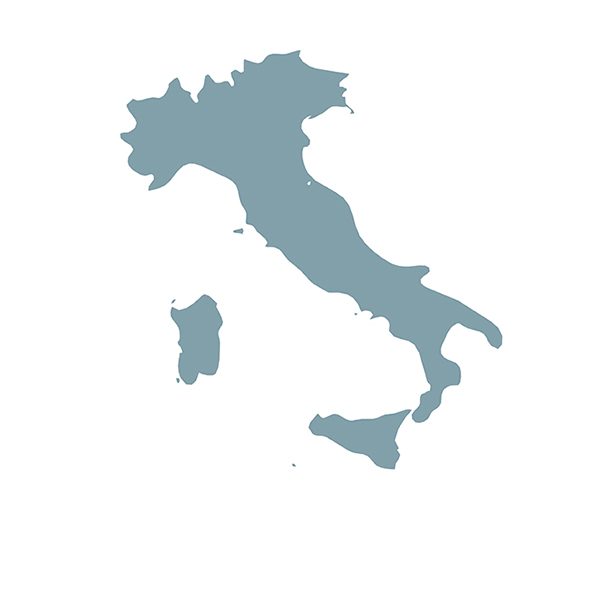 Länderumriss italien